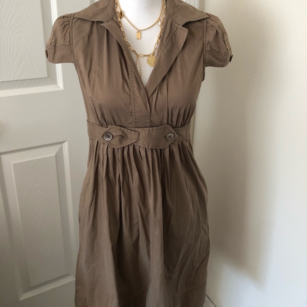 BCBGMaxAzria Khaki Dress
